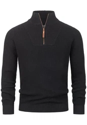 Indicode Strickpullover INYassip Dunkelgrau/Schwarz/Grau/Dunkelblau