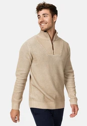 Indicode Strickpullover INYassip Khaki/Beige/Braun