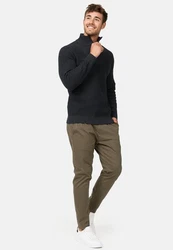 Indicode Strickpullover INYassip Dunkelgrau/Grau