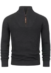 Indicode Strickpullover INYassip Dunkelgrau/Grau