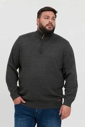 Blend Strickpullover BLEND BHBRobin Dunkelgrau/Grau