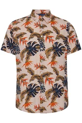 Blend Hawaiihemd BHGawai Beige/Hellblau/Grau/Braun