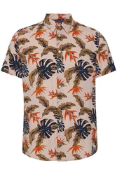 Blend Hawaiihemd BHGawai Beige/Hellblau/Grau/Braun