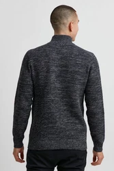 11 Project Strickpullover PRAlbanus Dunkelblau/Dunkelgrau/Schwarz/Grau