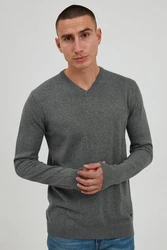 11 Project Strickpullover PRIngmar Dunkelgrau/Hellgrau/Grau