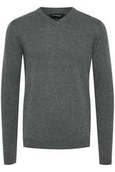 11 Project Strickpullover PRIngmar Dunkelgrau/Hellgrau/Grau