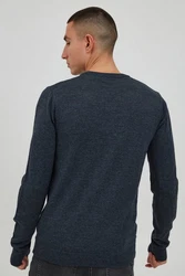 11 Project Strickpullover PRIngmar Dunkelblau/Hellblau/Grau/Dunkelgrau