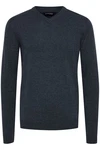 11 Project Strickpullover PRIngmar Dunkelblau/Hellblau/Grau/Dunkelgrau