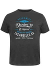 Blend T-Shirt BLEND BHBDoppler Grau/Dunkelgrau/Dunkelgrün/Lila