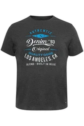 Blend T-Shirt BLEND BHBDoppler Grau/Dunkelgrau/Dunkelgrün/Lila