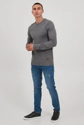 11 Project Strickpullover PRNoel Grau/Dunkelgrau/Hellgrau