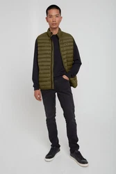 BLEND Weste 'Romsey' Dunkelgrün/Khaki
