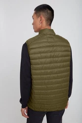 BLEND Weste 'Romsey' Dunkelgrün/Khaki
