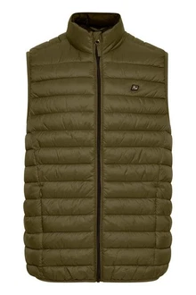 BLEND Weste 'Romsey' Dunkelgrün/Khaki