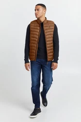 BLEND Weste 'Romsey' Braun/Rot
