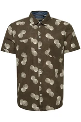 Blend Kurzarmhemd BHShirt Dunkelgrün/Khaki/Beige/Grün