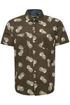 Blend Kurzarmhemd BHShirt Dunkelgrün/Khaki/Beige/Grün