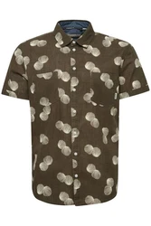 Blend Kurzarmhemd BHShirt Dunkelgrün/Khaki/Beige/Grün