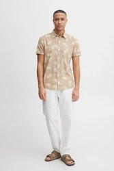 Blend Kurzarmhemd BHShirt Khaki/Beige/Braun