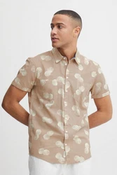 Blend Kurzarmhemd BHShirt Khaki/Beige/Braun
