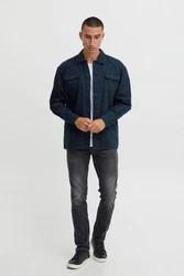 Blend Langarmhemd BHShirt Hellblau/Blau/Dunkelblau
