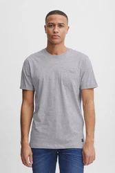 Blend T-Shirt BLEND BHNasir Grau/Hellgrau