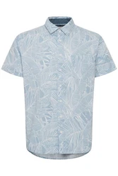 Blend Kurzarmhemd BHShirt Blau/Hellblau