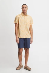Blend Kurzarmhemd BHShirt Gelb/Beige/Braun