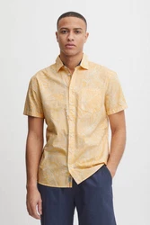 Blend Kurzarmhemd BHShirt Gelb/Beige/Braun