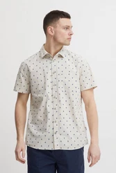 Blend Kurzarmhemd BHShirt Grün/Hellblau/Creme/Weiß/Beige/Rot/Braun