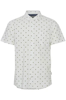 Blend Kurzarmhemd BHShirt Khaki/Grün/Dunkelgrün/Creme