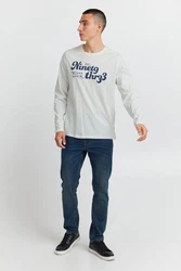 Blend T-Shirt BHLongsleeve Grau/Hellblau/Blau/Lila