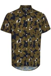 Blend Kurzarmhemd BHShirt Dunkelgrün/Beige/Khaki/Grün