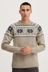 11 Project Strickpullover PRTimbro Khaki/Grün/Beige/Grau/Gelb