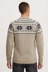 11 Project Strickpullover PRTimbro Khaki/Grün/Beige/Grau/Gelb