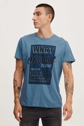 Blend T-Shirt BLEND BHTee Hellblau/Blau
