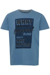 Blend T-Shirt BLEND BHTee Hellblau/Blau