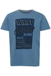 Blend T-Shirt BLEND BHTee Hellblau/Blau
