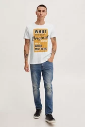 Blend T-Shirt BLEND BHTee Weiß/Creme