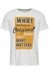 Blend T-Shirt BLEND BHTee Weiß/Creme