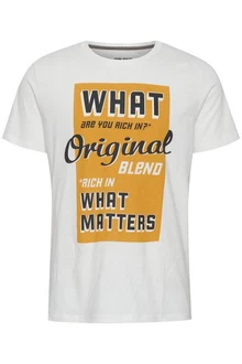 Blend T-Shirt BLEND BHTee Weiß/Creme