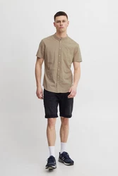 Blend Kurzarmhemd BHShirt Khaki/Beige/Dunkelgrün