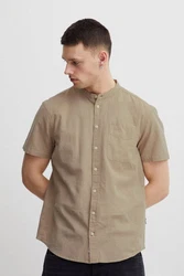Blend Kurzarmhemd BHShirt Khaki/Beige/Dunkelgrün