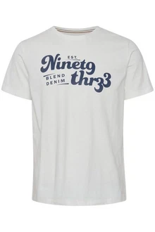 Blend T-Shirt BLEND BHTee Dunkelblau/Weiß/Lila/Creme/Grau/Beige