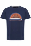 Blend T-Shirt BLEND BHTee Dunkelblau/Gelb/Hellblau/Blau/Orange