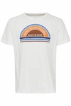 Blend T-Shirt BLEND BHTee Weiß/Creme/Orange/Gelb/Hellblau