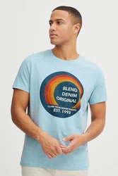 Blend T-Shirt BLEND BHTee Hellblau/Blau