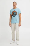 Blend T-Shirt BLEND BHTee Hellblau/Blau
