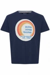 Blend T-Shirt BLEND BHTee Dunkelblau/Blau/Hellblau