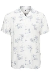 Blend Kurzarmhemd BLEND BHShirt Blau/Dunkelblau/Hellblau/Braun/Grün/Weiß/Creme/Türkis